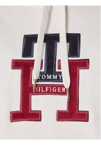 TOMMY HILFIGER - Tommy Hilfiger Bluza Terry Monogram WW0WW37441 Biały Regular Fit. Kolor: biały. Materiał: bawełna