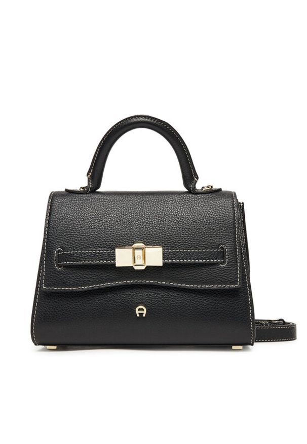 Aigner Torebka Farah S 133071 Czarny. Kolor: czarny. Materiał: skórzane