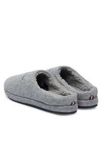 TOMMY HILFIGER - Tommy Hilfiger Kapcie Felt House FM0FM05614 Szary. Kolor: szary. Materiał: materiał #3