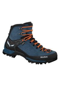 Buty trekkingowe męskie Salewa Mtn Trainer Mid Gtx. Kolor: niebieski. Materiał: zamsz, nylon