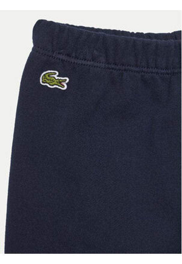 Lacoste Dres 4J8409 Granatowy Regular Fit. Kolor: niebieski. Materiał: bawełna