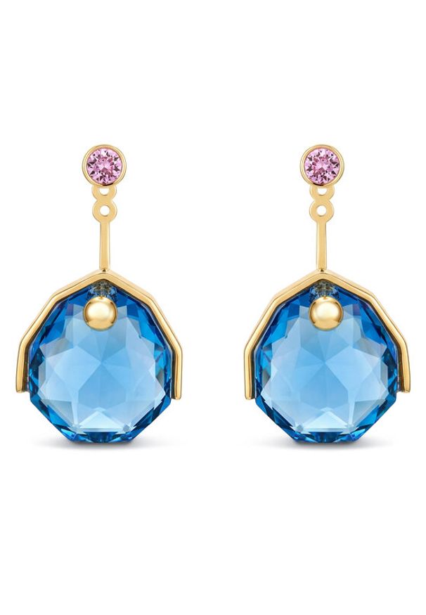 Swarovski Kolczyki Gema 5737449 Niebieski. Materiał: metalowe. Kolor: niebieski