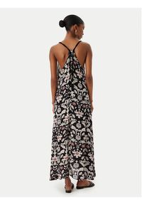 LOLA CASADEMUNT Sukienka letnia LS2616027 Czarny Regular Fit. Kolor: czarny. Materiał: wiskoza. Sezon: lato #2