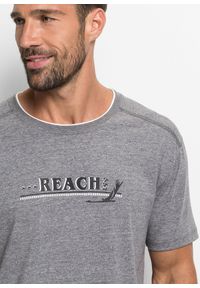 bonprix - Piżama z krótkimi spodenkami z miękką bawełną. Kolor: szary. Materiał: bawełna. Długość: krótkie #3