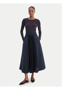 Weekend Max Mara Spódnica plisowana Folk 2615771011 Granatowy Regular Fit. Kolor: niebieski. Materiał: syntetyk #2