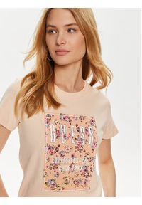 Guess T-Shirt W4YI17 I3Z14 Różowy Regular Fit. Kolor: różowy. Materiał: bawełna #3