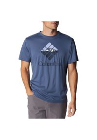 columbia - Koszulka trekkingowa męska Columbia Zero Ice Cirro-Cool Graphic. Kolor: niebieski