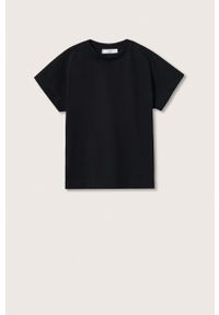 mango - Mango t-shirt bawełniany Sevilla kolor czarny. Okazja: na co dzień. Kolor: czarny. Materiał: bawełna. Styl: casual