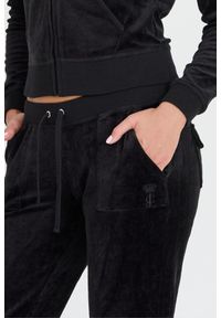 Juicy Couture - JUICY COUTURE Czarne damskie spodnie Caisa Ultra Low Rise, Rozmiar XS. Kolor: czarny #2