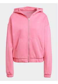 Adidas - adidas Bluza ALL SZN Fleece Washed IK4258 Różowy Loose Fit. Kolor: różowy. Materiał: bawełna #3