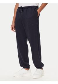 TOMMY HILFIGER - Tommy Hilfiger Spodnie dresowe UM0UM03627 Niebieski Regular Fit. Kolor: niebieski. Materiał: bawełna