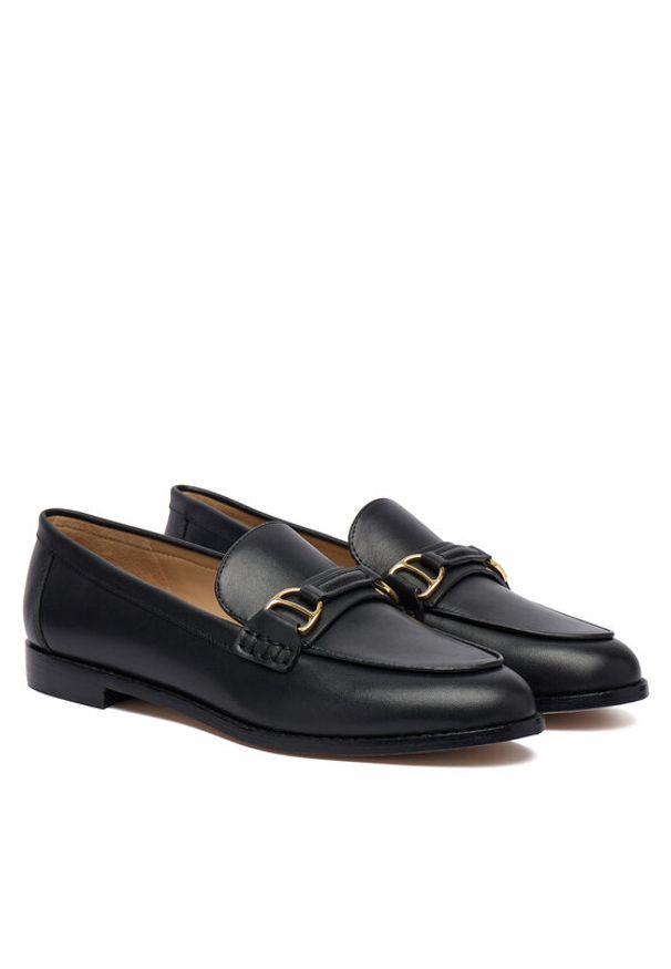 Lauren Ralph Lauren - LAUREN RALPH LAUREN Loafersy 802P02121001 Czarny. Kolor: czarny. Materiał: skóra