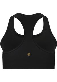 Biustonosz dla kobiet Athlecia Myolie. Kolor: czarny. Materiał: poliester, elastan. Sport: fitness