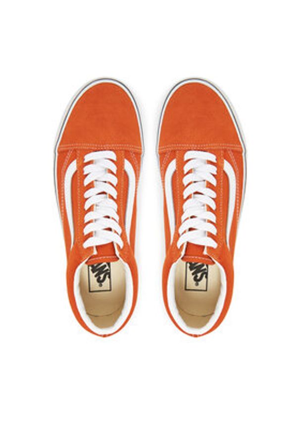 Vans Tenisówki Old Skool VN000D6W52K1 Pomarańczowy. Kolor: pomarańczowy. Materiał: zamsz, skóra
