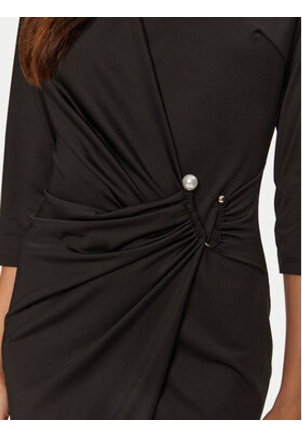 Rinascimento Sukienka wieczorowa CFC0019791002 Czarny Regular Fit. Kolor: czarny. Materiał: syntetyk. Styl: wizytowy