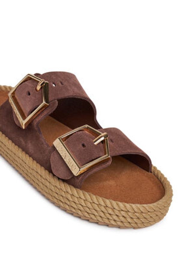 Bohonomad Espadryle Sydney SYD.12-00048 Brązowy. Kolor: brązowy. Materiał: skóra