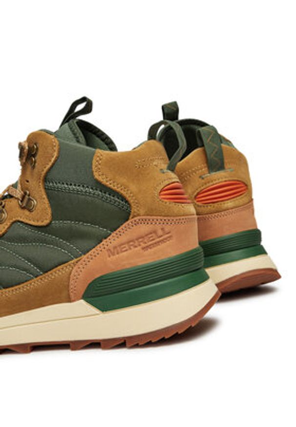 Merrell Sneakersy Alpine 83 Sneaker Recraft Mid Wp J006721 Khaki. Kolor: brązowy. Materiał: zamsz, skóra