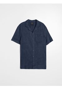 Sinsay - Koszula z domieszką lnu - szary. Kolor: szary. Materiał: len #1
