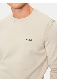 BOSS - Boss Sweter Ever-X_Cn 50498539 Beżowy Regular Fit. Kolor: beżowy. Materiał: bawełna