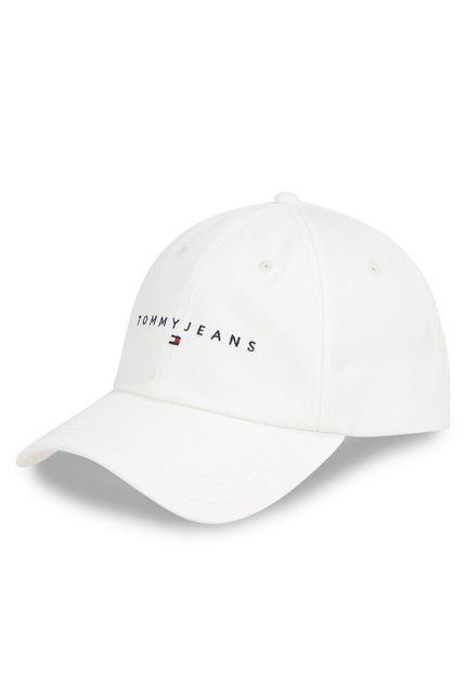 Biała czapka z daszkiem Tommy Jeans sportowa 8720638207481