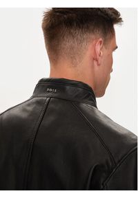 BOSS - Boss Kurtka skórzana H-Mansell2 50518906 Czarny Regular Fit. Kolor: czarny. Materiał: skóra #2