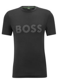BOSS - Boss T-Shirt 50494339 Czarny Slim Fit. Kolor: czarny. Materiał: syntetyk