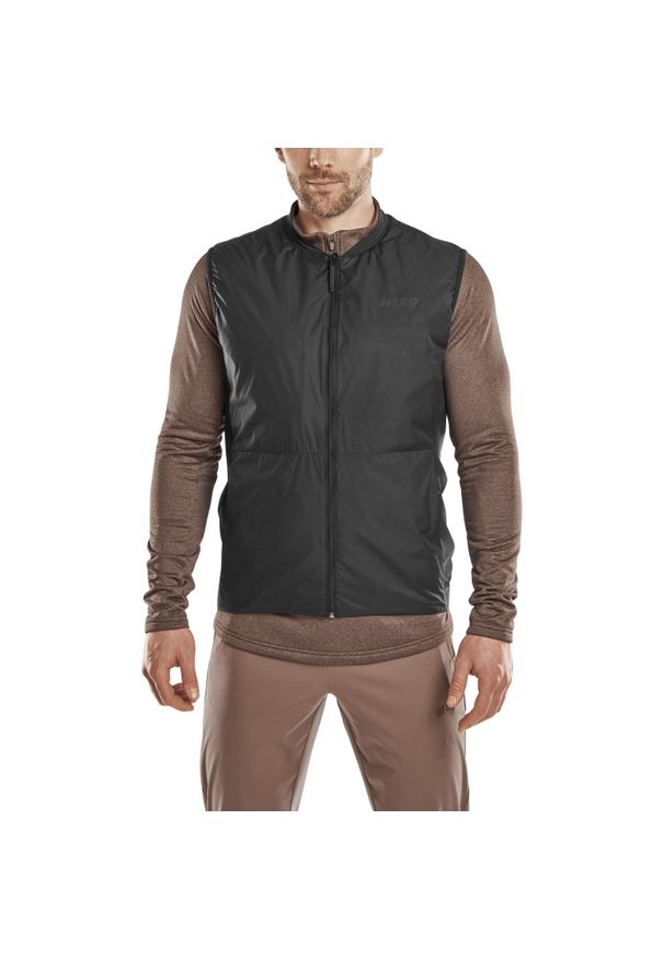 Kamizelka do biegania CEP Compression Cold Weather. Kolor: czarny. Sport: bieganie, fitness