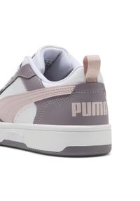 Puma - Sneakersy Rebound V6 Low PUMA White Mauve Mist Plum Jam Pink Purple. Kolor: fioletowy, różowy, biały, wielokolorowy. Sport: turystyka piesza, koszykówka