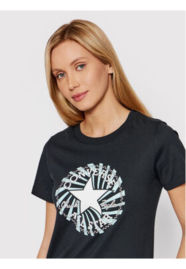 Converse T-Shirt Chuck Patch Exploded 10024032-A01 Czarny Standard Fit. Kolor: czarny. Materiał: bawełna