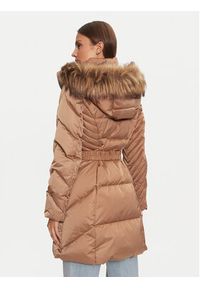 Guess Płaszcz zimowy New Olga W4BL40 WEX52 Beżowy Regular Fit. Kolor: beżowy. Materiał: syntetyk. Sezon: zima #7