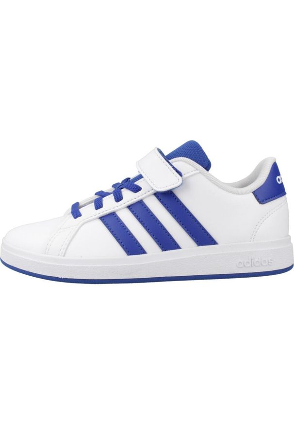Adidas - Kapcie ADIDAS GRAND COURT 2.0 EL Biały. Okazja: na co dzień. Kolor: biały. Materiał: syntetyk, tkanina
