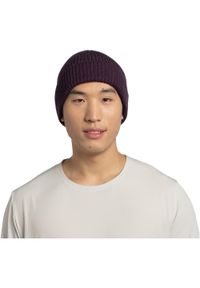 Buff - Czapka BUFF MERINO ACTIVE BEANIE SOLID SHADOW. Kolor: czerwony, wielokolorowy, brązowy