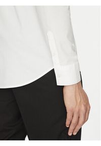 Karl Lagerfeld - KARL LAGERFELD Koszula 605911 552671 Biały Slim Fit. Typ kołnierza: dekolt w karo. Kolor: biały. Materiał: bawełna #2