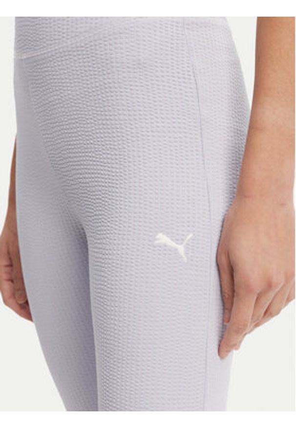 Puma Legginsy Dare To 629809 Fioletowy Slim Fit. Kolor: fioletowy. Materiał: bawełna