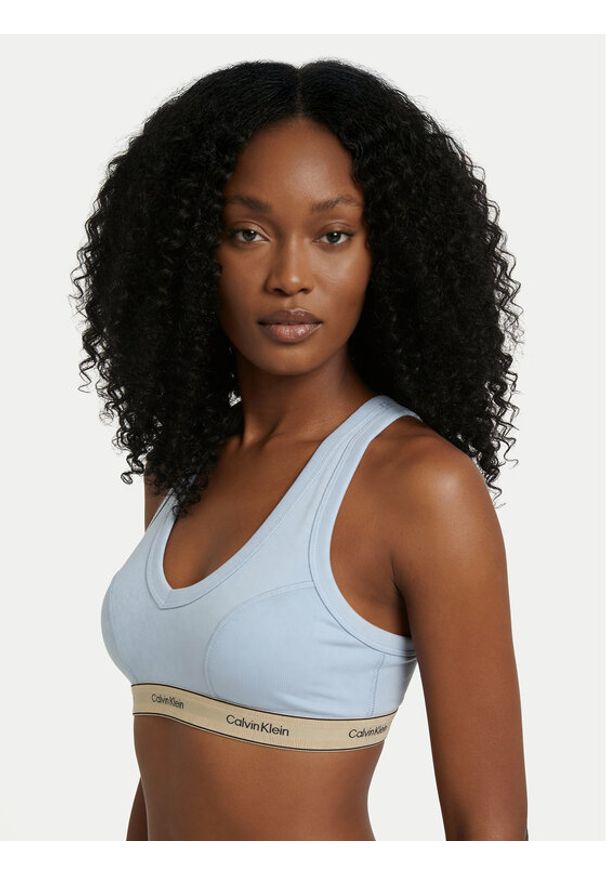 Calvin Klein Underwear Biustonosz braletka LV00QF8594 Niebieski. Kolor: niebieski. Materiał: bawełna