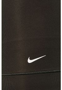 Nike - Bokserki (3-pack). Kolor: czarny. Materiał: skóra, tkanina, włókno