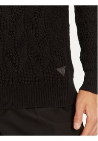 Guess Sweter M4BR19 Z3HD1 Czarny Regular Fit. Kolor: czarny. Materiał: bawełna