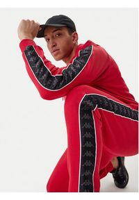 Kappa Spodnie dresowe Banda Alanz 3 321Y8FW Czerwony Comfort Fit. Kolor: czerwony. Materiał: bawełna #3