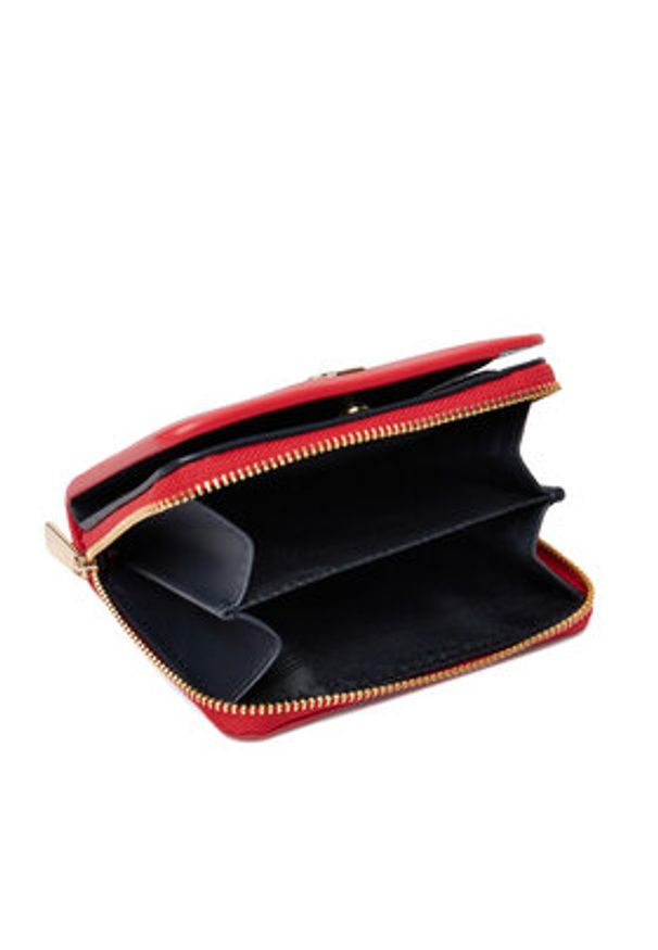 TOMMY HILFIGER - Tommy Hilfiger Portfel Th Icon Med Za W/Flap AW0AW18475 Czerwony. Kolor: czerwony. Materiał: skóra