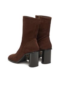 Gino Rossi Botki EO-ZOYA-121046S Brązowy. Kolor: brązowy. Materiał: zamsz, skóra #4