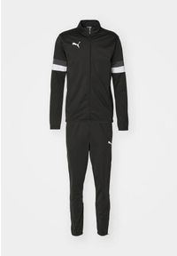 Tkany dres Puma TeamRise. Kolor: czarny, biały, wielokolorowy. Materiał: dresówka. Sport: fitness