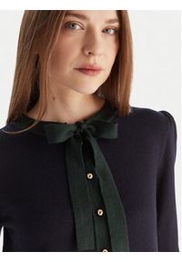 Luisa Spagnoli Sweter Maluma 100211 Granatowy Regular Fit. Kolor: niebieski. Materiał: wełna #5