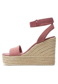 Calvin Klein Jeans Espadryle Wedge Sandal Su Mg Btw YW0YW01026 Różowy. Kolor: różowy