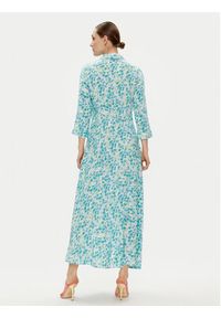 YAS Sukienka koszulowa Savanna 26022663 Zielony Loose Fit. Kolor: zielony. Materiał: wiskoza. Typ sukienki: koszulowe