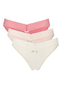 Hugo - HUGO Komplet stringów 50557221 Kolorowy. Materiał: bawełna. Wzór: kolorowy #1