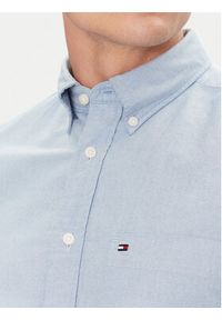 TOMMY HILFIGER - Tommy Hilfiger Koszula Heritage MW0MW36272 Błękitny Regular Fit. Kolor: niebieski. Materiał: bawełna #3