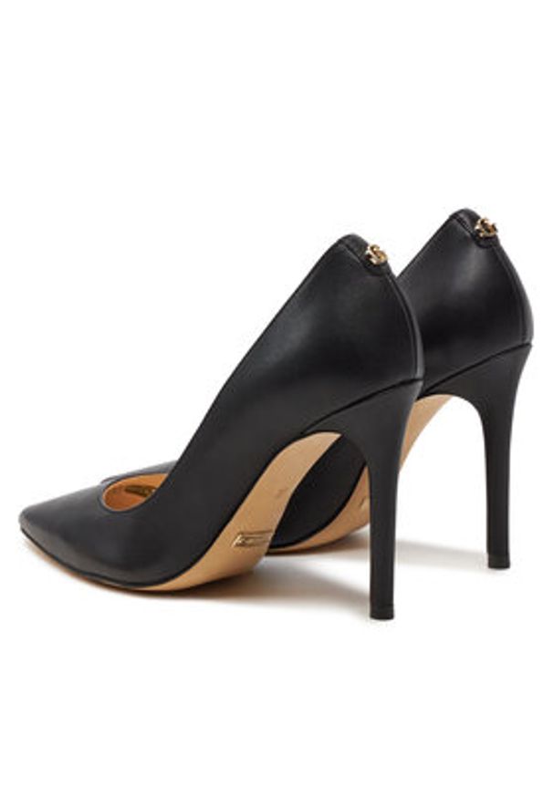 Guess Szpilki Gabben FLTGAB LEA08 Czarny. Kolor: czarny. Materiał: skóra. Obcas: na szpilce