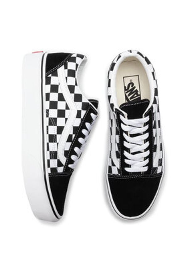 Vans Tenisówki Old Skool Platfor VN0A3B3UHRK1 Czarny. Kolor: czarny. Materiał: materiał