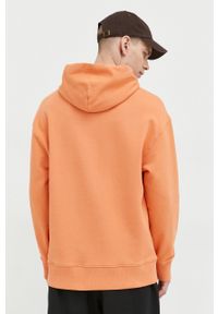 Tommy Jeans bluza bawełniana męska kolor pomarańczowy z kapturem z aplikacją. Typ kołnierza: kaptur. Kolor: pomarańczowy. Materiał: bawełna. Wzór: aplikacja #4