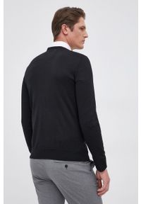 BOSS - Boss - Sweter wełniany. Okazja: na co dzień. Kolor: czarny. Materiał: wełna. Długość rękawa: długi rękaw. Długość: długie. Styl: casual #3